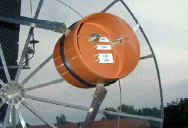 Тарелка 1.5 м c облучателем на 23 и 13 см (два кабеля)